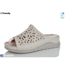 Шлепки жіночі на літо (8 пар р.37-42) бежевий  "Trendy"