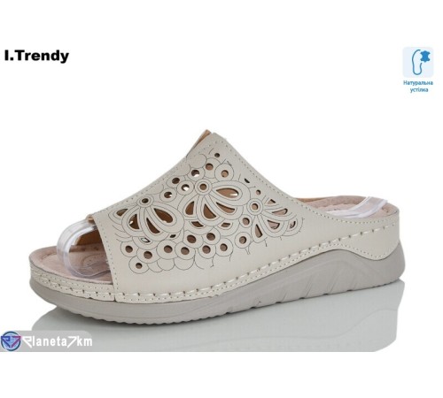 Шлепки жіночі на літо (8 пар р.37-42) бежевий  "Trendy"