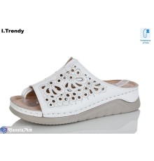 Шлепки жіночі на літо (8 пар р.37-42) білий  "Trendy"