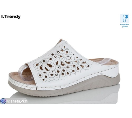 Шлепки жіночі на літо (8 пар р.37-42) білий  "Trendy"