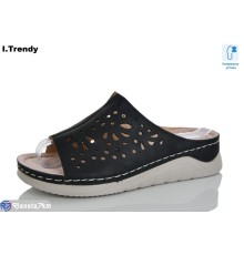 Шлепки жіночі на літо (8 пар р.37-42) чорний  "Trendy"