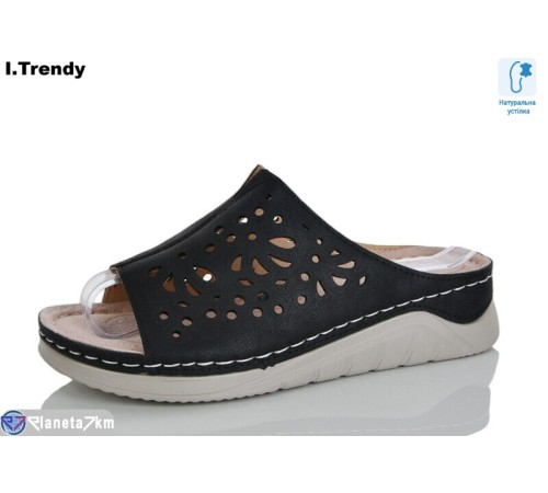 Шлепки жіночі на літо (8 пар р.37-42) чорний  "Trendy"