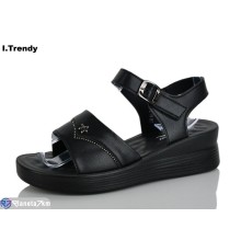 Босоніжки жіночі на літо (8 пар р.36-41) чорний  "Trendy"