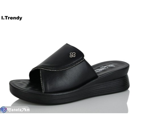 Шлепки жіночі на літо (8 пар р.36-41) чорний  "Trendy"
