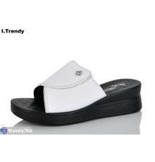 Шлепки жіночі на літо (8 пар р.36-41) білий  "Trendy"