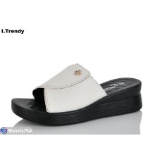 Шлепки жіночі на літо (8 пар р.36-41) бежевий  "Trendy"