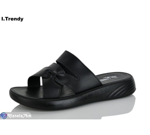 Шлепки жіночі на літо (8 пар р.36-41) чорний  "Trendy"