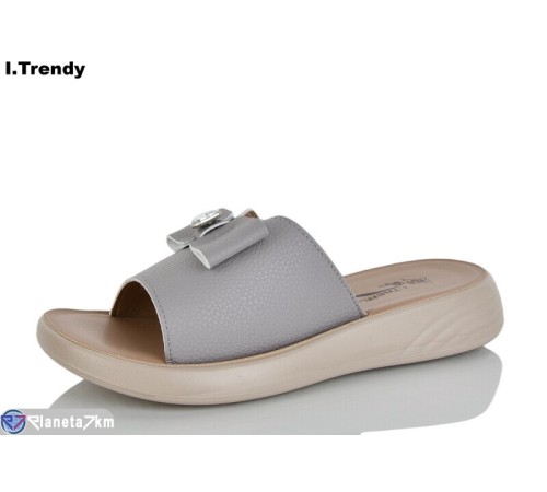 Шлепки жіночі на літо (8 пар р.36-41) сірий  "Trendy"