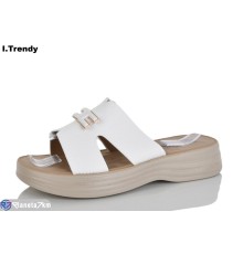 Шлепки жіночі на літо (8 пар р.36-41) білий  "Trendy"