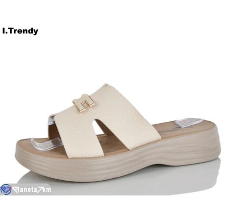 Шлепки жіночі на літо (8 пар р.36-41) бежевий  "Trendy"
