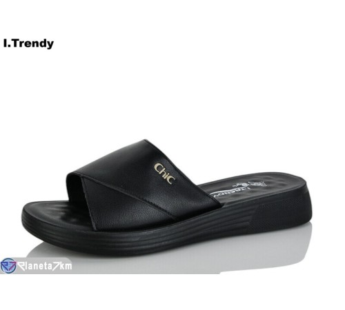 Шлепки жіночі на літо (8 пар р.36-41) чорний  "Trendy"