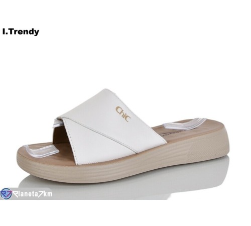 Шлепки жіночі на літо (8 пар р.36-41) білий  "Trendy"