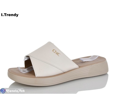 Шлепки жіночі на літо (8 пар р.36-41) бежевий  "Trendy"