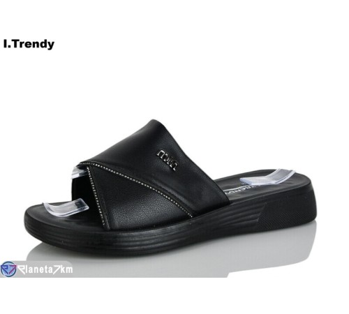 Шлепки жіночі на літо (8 пар р.36-41) чорний  "Trendy"