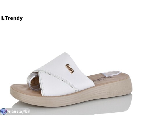Шлепки жіночі на літо (8 пар р.36-41) білий  "Trendy"