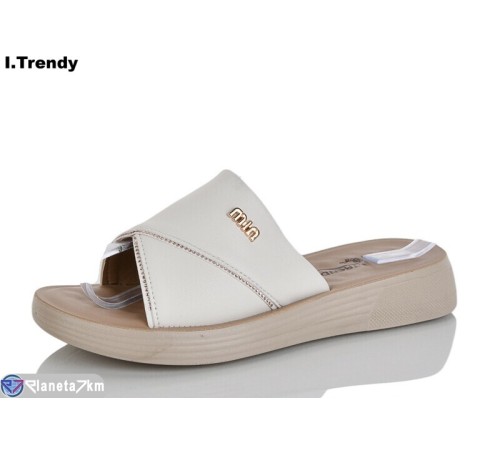 Шлепки жіночі на літо (8 пар р.36-41) бежевий  "Trendy"