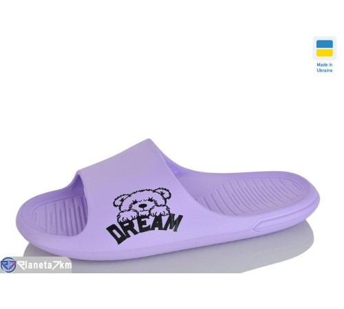 Шлепки жіночі на літо (8 пар р.36-41) фіолетовий  "INPIRE"