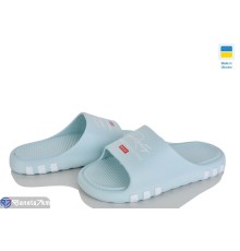 Шлепки жіночі на літо (8 пар р.36-41) блакитний  "INPIRE"