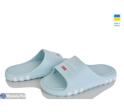 Шлепки жіночі на літо (8 пар р.36-41) блакитний  "INPIRE"