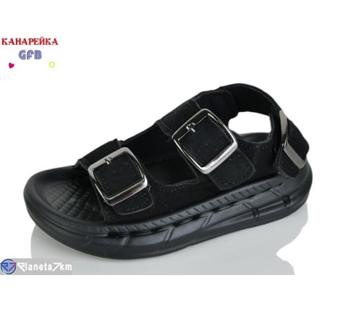 Сандалі дитячі на літо (10 пар р.21-25) чорний  "GFB-Канарейка"