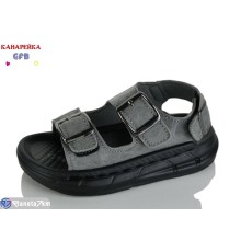 Сандалі дитячі на літо (10 пар р.21-25) сірий  "GFB-Канарейка"