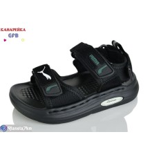 Сандалі дитячі на літо (10 пар р.21-25) чорний  "GFB-Канарейка"