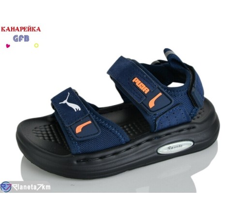Сандалі дитячі на літо (10 пар р.21-25) синій  "GFB-Канарейка"