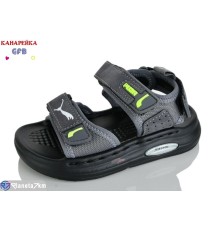 Сандалі дитячі на літо (10 пар р.21-25) сірий  "GFB-Канарейка"