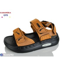 Сандалі дитячі на літо (10 пар р.21-25) camel  "GFB-Канарейка"
