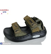 Сандалі дитячі на літо (10 пар р.21-25) зелений  "GFB-Канарейка"