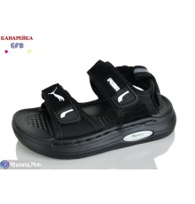 Сандалі дитячі на літо (10 пар р.21-25) чорний  "GFB-Канарейка"