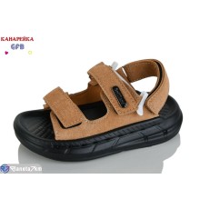 Сандалі дитячі на літо (10 пар р.21-25) коричневий  "GFB-Канарейка"