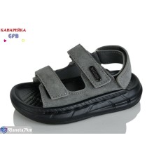 Сандалі дитячі на літо (10 пар р.21-25) сірий  "GFB-Канарейка"