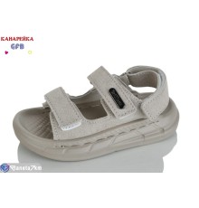 Сандалі дитячі на літо (10 пар р.21-25) сірий  "GFB-Канарейка"