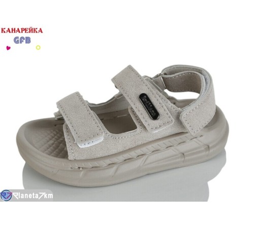 Сандалі дитячі на літо (10 пар р.21-25) сірий  "GFB-Канарейка"