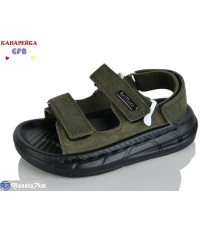 Сандалі дитячі на літо (10 пар р.21-25) зелений  "GFB-Канарейка"