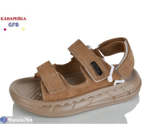 Сандалі дитячі на літо (10 пар р.26-30) коричневий  "GFB-Канарейка"