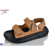 Сандалі дитячі на літо (10 пар р.26-30) коричневий  "GFB-Канарейка"