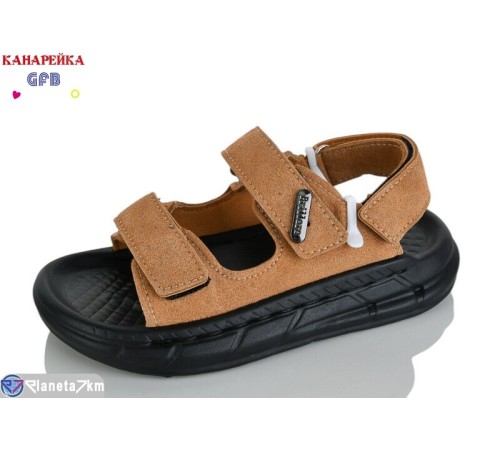 Сандалі дитячі на літо (10 пар р.26-30) коричневий  "GFB-Канарейка"