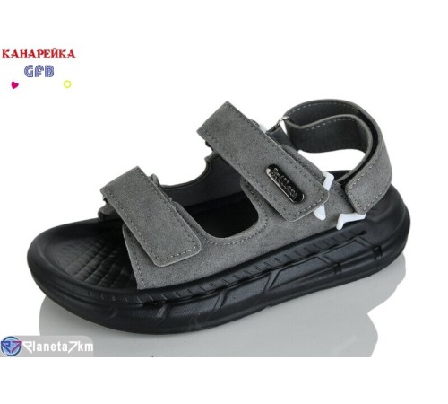 Сандалі дитячі на літо (10 пар р.26-30) сірий  "GFB-Канарейка"