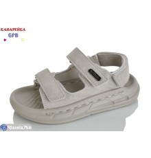 Сандалі дитячі на літо (10 пар р.26-30) сірий  "GFB-Канарейка"