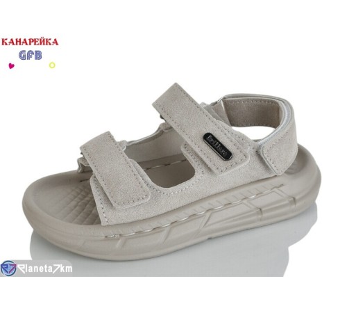 Сандалі дитячі на літо (10 пар р.26-30) сірий  "GFB-Канарейка"