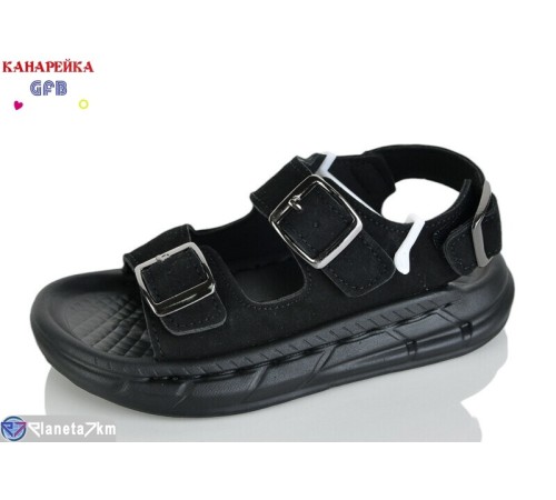 Сандалі дитячі на літо (10 пар р.26-30) чорний  "GFB-Канарейка"