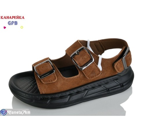 Сандалі дитячі на літо (10 пар р.26-30) коричневий  "GFB-Канарейка"