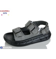 Сандалі дитячі на літо (10 пар р.26-30) сірий  "GFB-Канарейка"