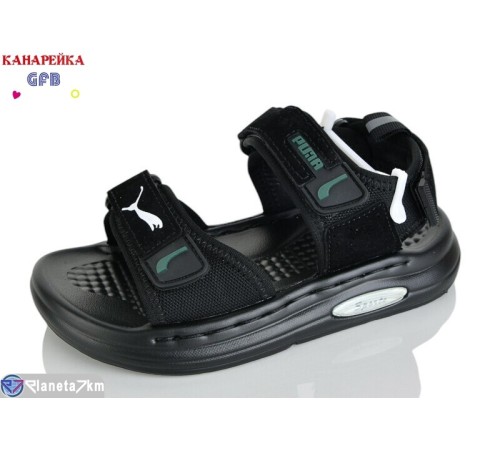 Сандалі дитячі на літо (10 пар р.26-30) чорний  "GFB-Канарейка"
