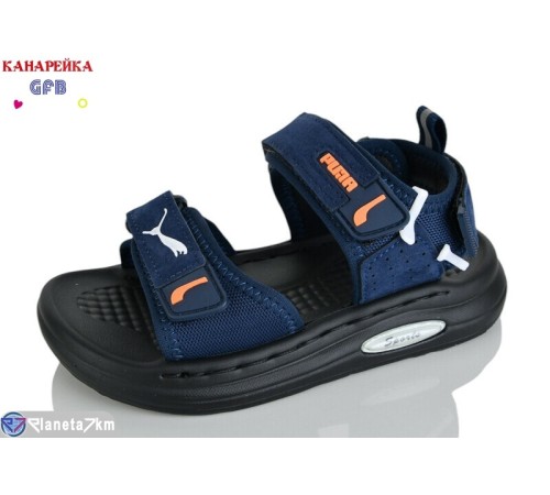 Сандалі дитячі на літо (10 пар р.26-30) синій  "GFB-Канарейка"