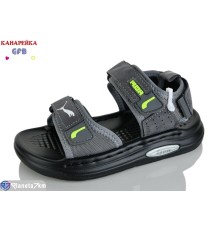 Сандалі дитячі на літо (10 пар р.26-30) сірий  "GFB-Канарейка"