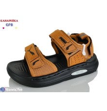 Сандалі дитячі на літо (10 пар р.26-30) camel  "GFB-Канарейка"