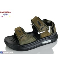 Сандалі дитячі на літо (10 пар р.26-30) зелений  "GFB-Канарейка"